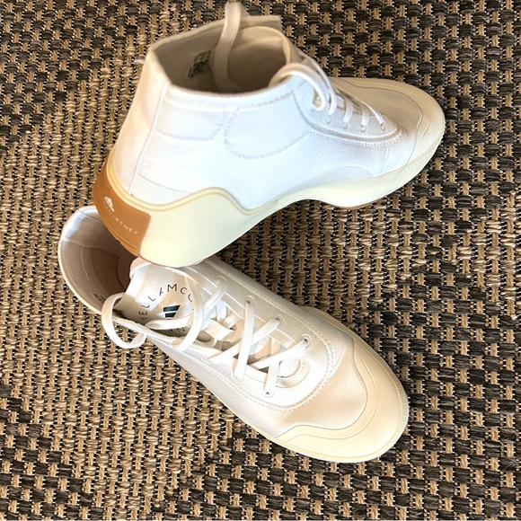 ADIDAS BY STELLA MCCARTNEY X TREINO MID WHITE GUM SIZE 6 - Picture 7 of 14